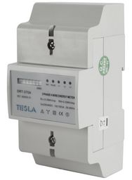 100A DIN RAIL MOUNT 3 PHASE KWH METER – 4 wires