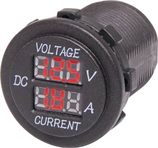 Volt Current Meter LED Digital P0671 Volts and Amps 6 – 30 VDC 10 AMP Max